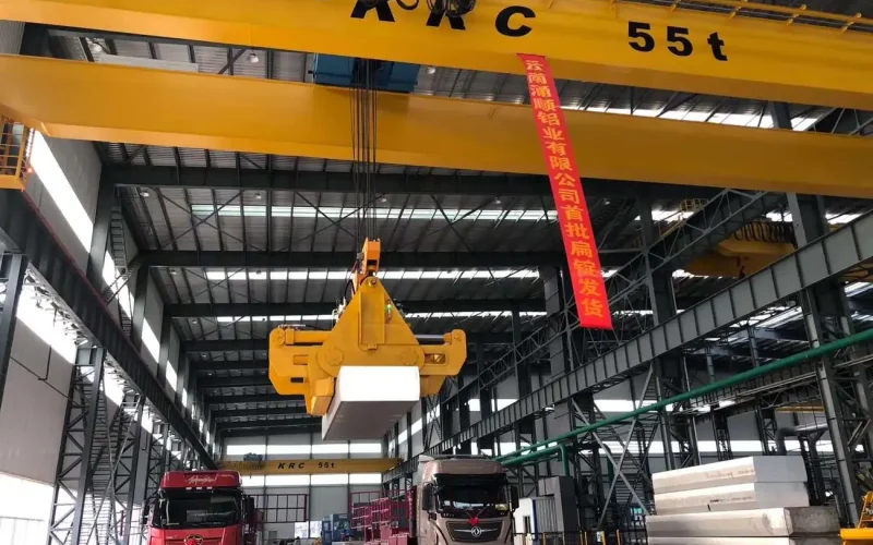 KRC 55ton Overhead Crane for aluminum company KRC 55ton Overhead Crane for aluminum company